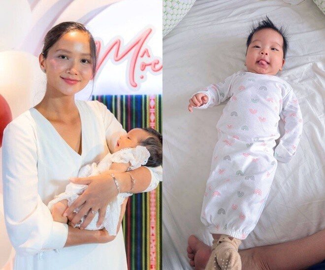 HHen Niê cho biết con gái 3 tháng tuổi đã cao 63cm.