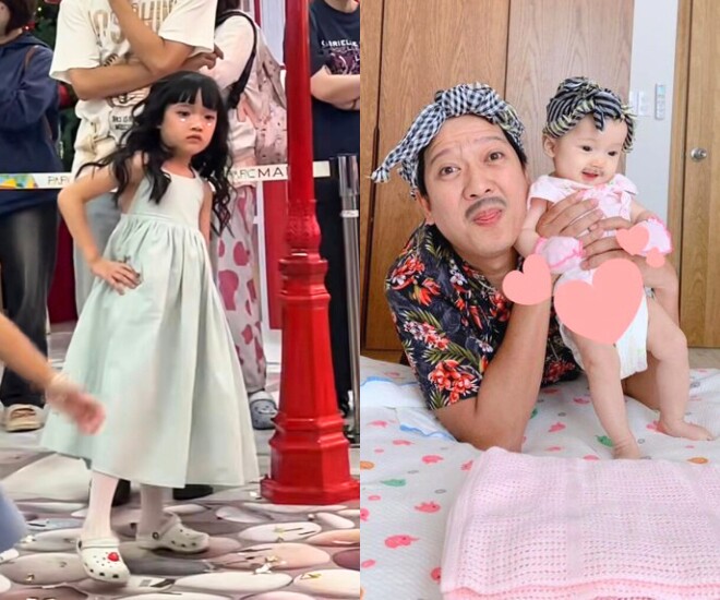 Con gái Trường Giang một thời được "giấu kỹ" nay đi diễn ở nơi đông người, lớn lên là "bản sao" của mẹ 1 Con gái Trường Giang biểu diễn văn nghệ ở một trung tâm thương mại ở TP HCM.