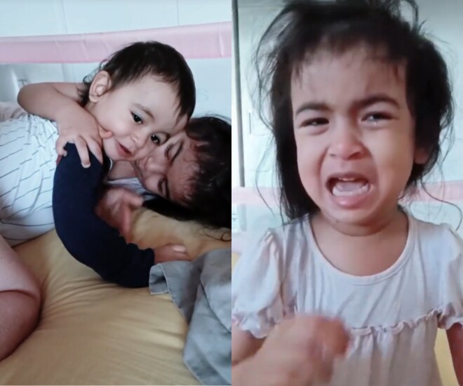 Con gái Võ Hạ Trâm khóc nức nở vì bị em trai “tác động vật lý”.