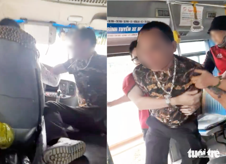 Công an làm việc với người hành hung, đòi 'xử đẹp' tài xế xe buýt 1 Công an làm việc với người hành hung, đòi 'xử đẹp' tài xế xe buýt - Ảnh 1.