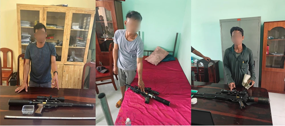 Không đợi tội phạm lộ diện, lực lượng An ninh điều tra đã chủ động xây dựng kế hoạch truy xét, đấu tranh, làm rõ vụ việc, thu giữ nhiều súng quân dụng. 9 khẩu súng