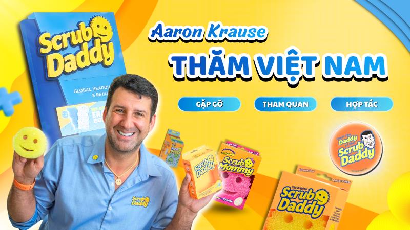 CEO Scrub Daddy thăm văn phòng NPP độc quyền tại Việt Nam: Cột mốc quan trọng sau 1 năm gia nhập thị trường- Ảnh 1.