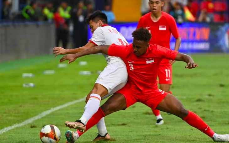 Cú sốc lớn nhất SEA Games 33: U22 Timor Leste quật ngã Singapore - Ảnh 3.