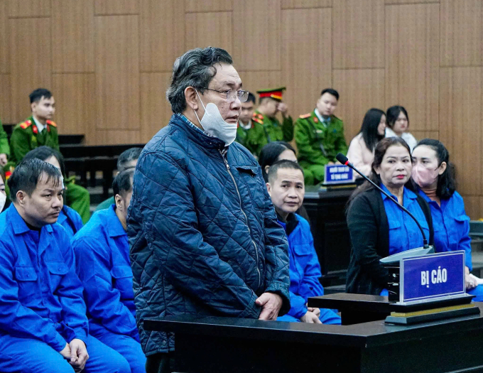 Ông Phạm Tấn Hoàng, cựu Phó Chánh án TAND Cấp cao tại Đà Nẵng tại tòa. Ảnh:Danh Lam