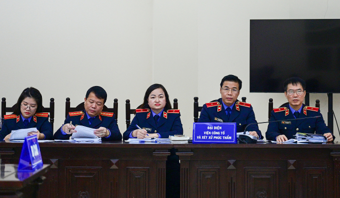 Đại diện Viện công tố và xét xử phúc thẩm tại Hà Nội. Ảnh: Danh Lam