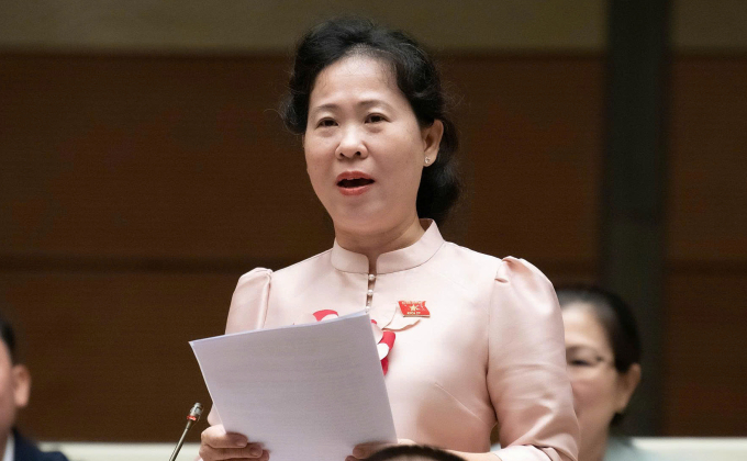 Đại biểu Tô Ái Vang. Ảnh: Hoàng Phong