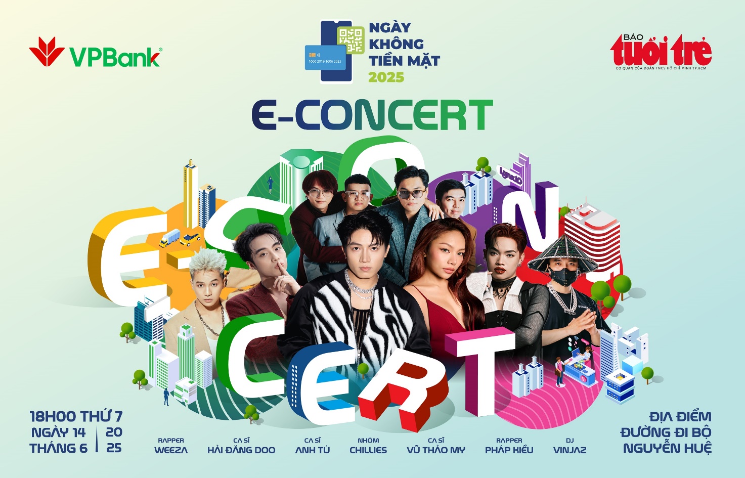 Dàn sao đình đám đổ bộ VPBank E-Concert tại Ngày không tiền mặt 2025- Ảnh 1.