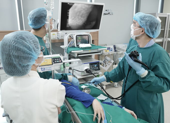 Nội soi tầm soát ung thư thực quản. Ảnh: Bệnh viện Đa khoa Tâm Anh
