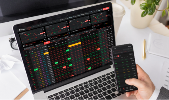 Nhà đầu tư theo dõi bảng điện chứng khoán. Ảnh: DNSE