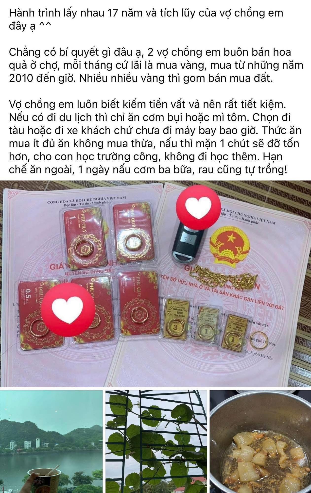 Vợ chồng có 2 sổ đỏ theo cách không tưởng: Đồ ăn nấu mặn cho đỡ tốn, đi du lịch chỉ “húp” mì tôm!- Ảnh 1.