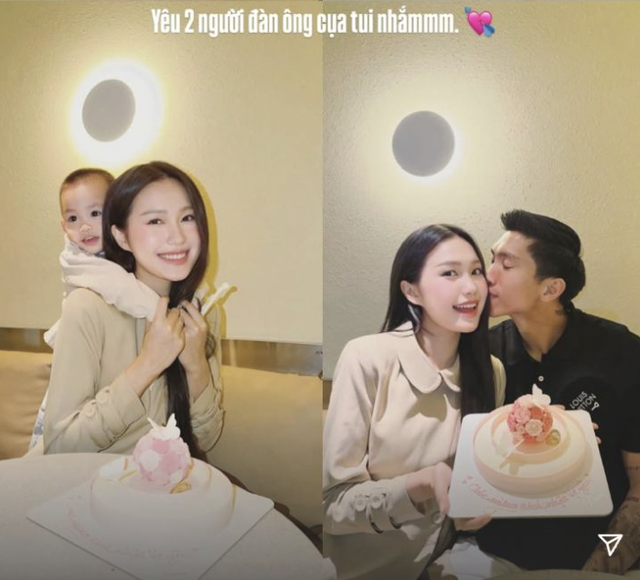 Không cần tiệc tùng hoành tráng, sinh nhật Doãn Hải My - mới đây vẫn khiến dân tình "tan chảy" bởi những khoảnh khắc ngọt ngào bên ông xã Đoàn Văn Hậu và con trai.