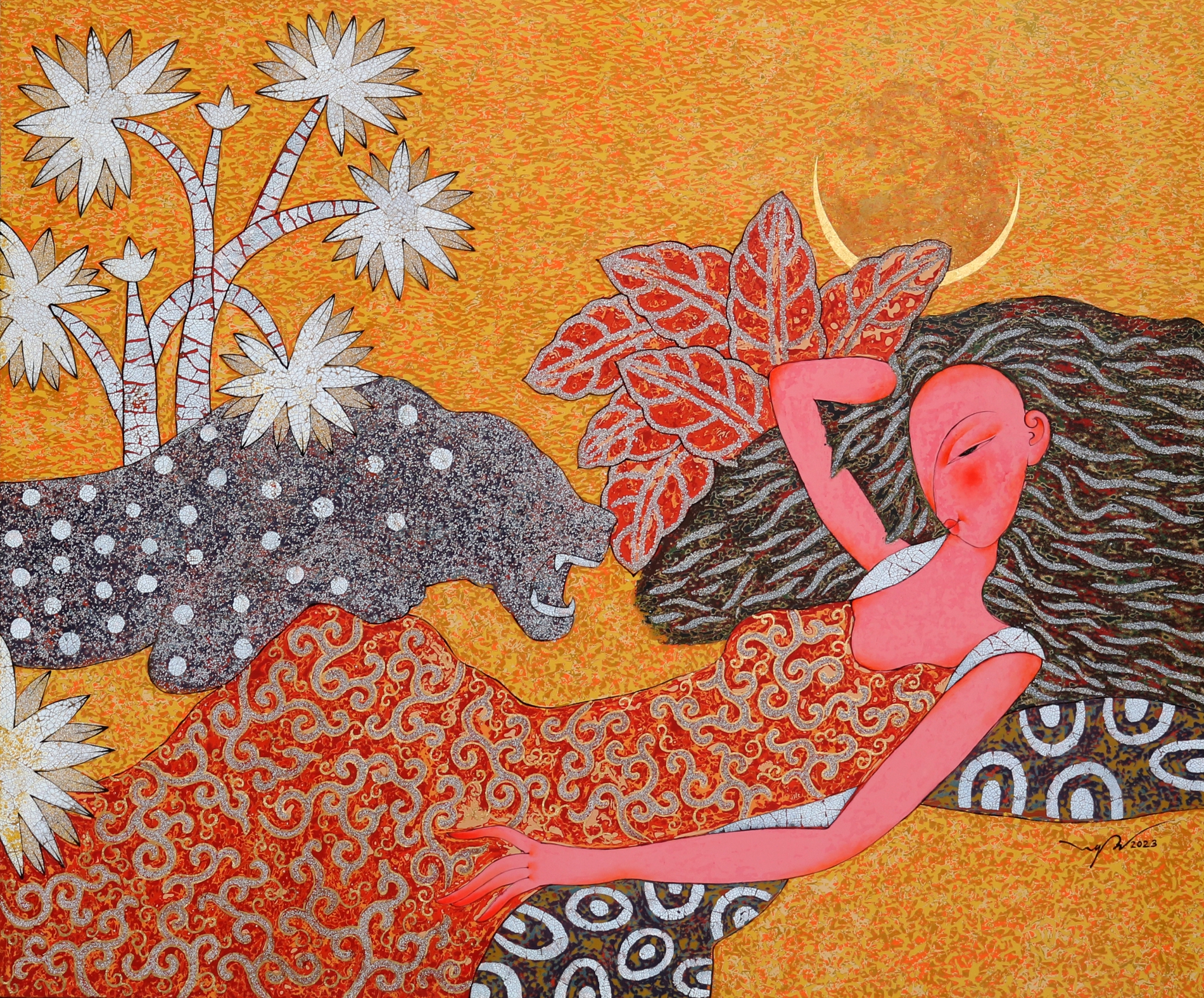 An & Huy: Đối thoại giữa sơn dầu & sơn mài, giữa tình nhân & ánh sáng- Ảnh 1.