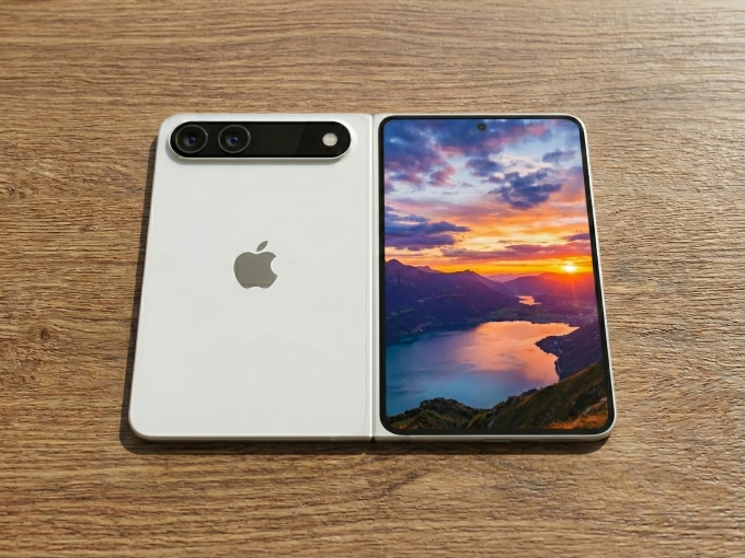 Thiết kế iPhone gập đầu tiên qua các tin đồn. Ảnh: Ice Universe