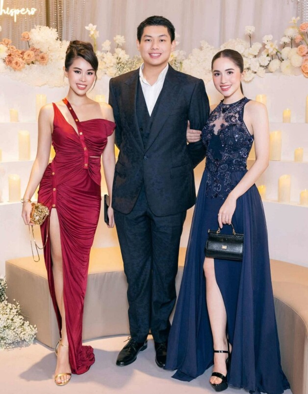 Em dâu tương lai kín tiếng của Tăng Thanh Hà có nhan sắc tựa mỹ nhân đẹp nhất Philippines, thân thế cũng gây bất ngờ 1 Marie Trâm Anh (ngoài cùng bên phải) là bạn gái của Hiếu Nguyễn - em chồng Tăng Thanh Hà.