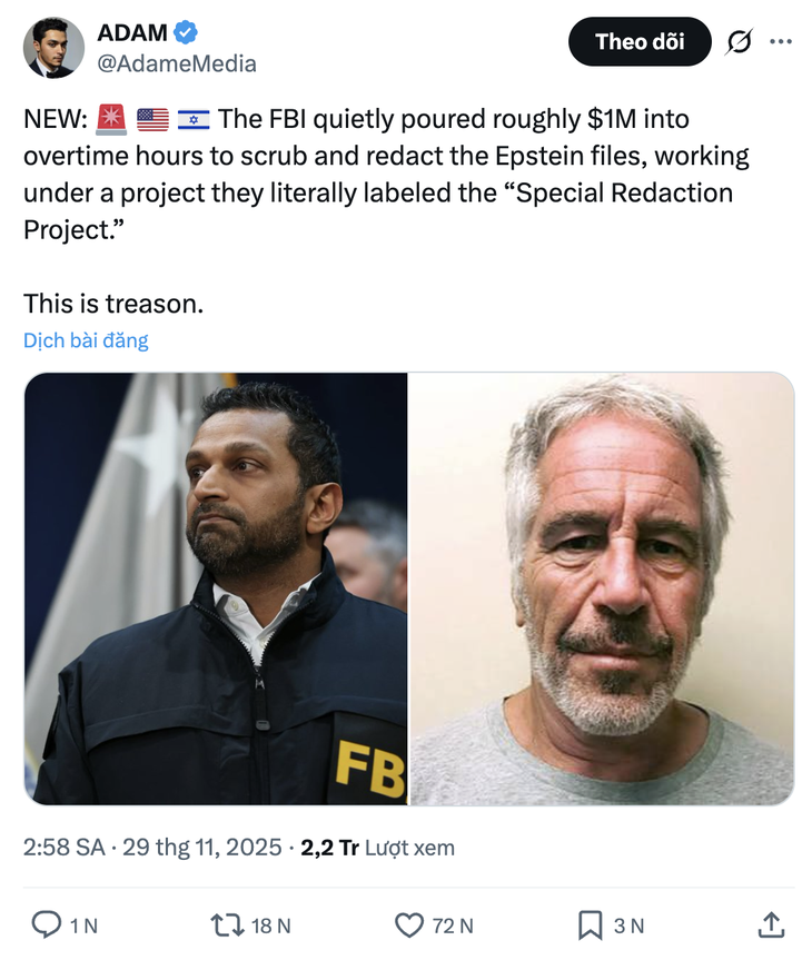 hồ sơ Epstein - Ảnh 2.
