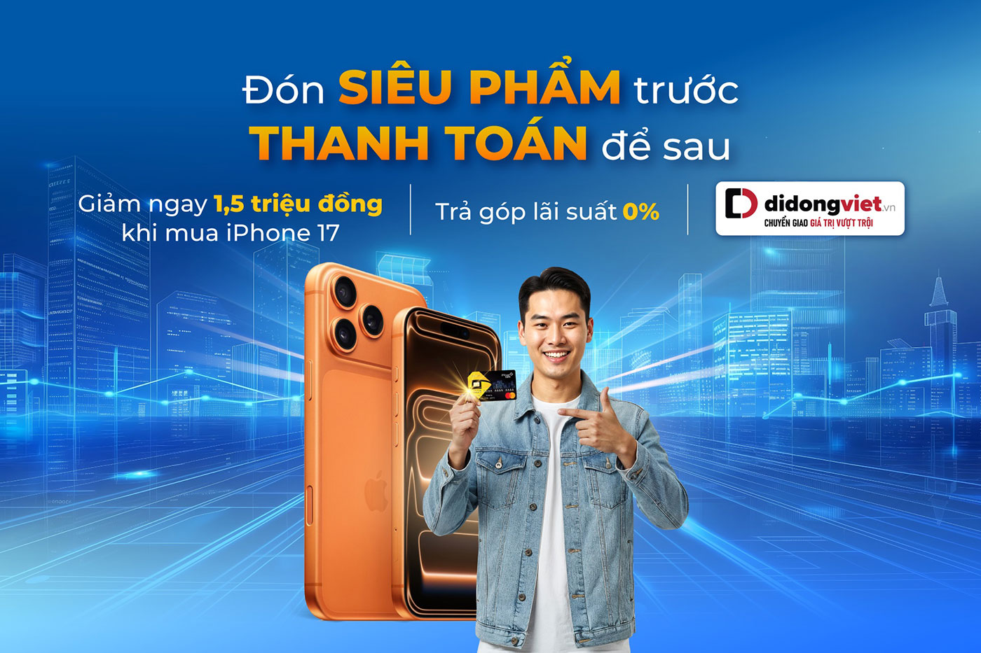 Giảm ngay 1.5 triệu đồng khi mua trả góp iPhone 17 bằng thẻ tín dụng PVcomBank- Ảnh 1.