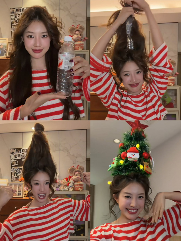 Giới trẻ phát cuồng với trào lưu buộc tóc cây thông Noel siêu xinh - Ảnh 5.