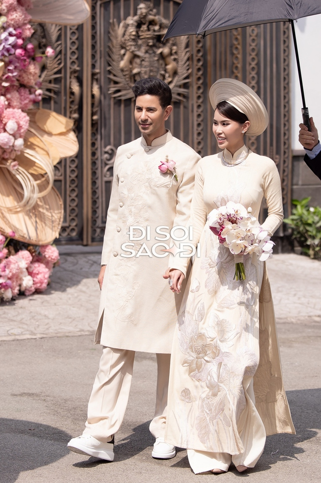 Tổ hợp áo dài hào môn: Hà Tăng, Linh Rin khác biệt nhà chồng; gia đình tỷ phú cài ẩn ý sau 1 chi tiết- Ảnh 7.