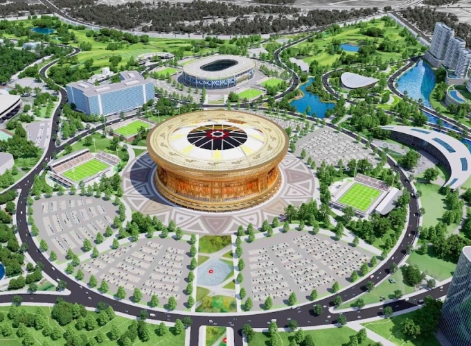 Phối cảnh khu đô thị thể thao Olympic được đưa ra lấy ý kiến nhân dân.