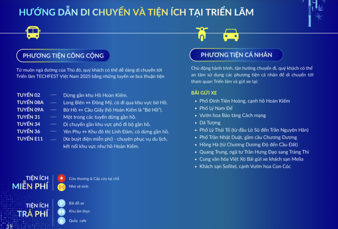 Hướng dẫn di chuyển đến khu vực Techfest 2025 tại Phố đi bộ Hồ Gươm. Ảnh: BTC