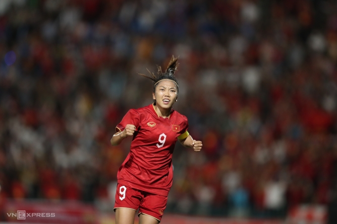 Huỳnh Như thi đấu tại SEA Games 32 ở Campuchia vào tháng 5/2023. Ảnh: Đức Đồng.