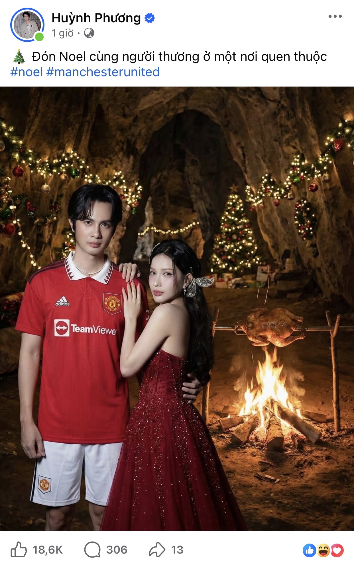 Cặp diễn viên Vbiz mượn đêm Giáng sinh để công khai chuyện hẹn hò?- Ảnh 1.