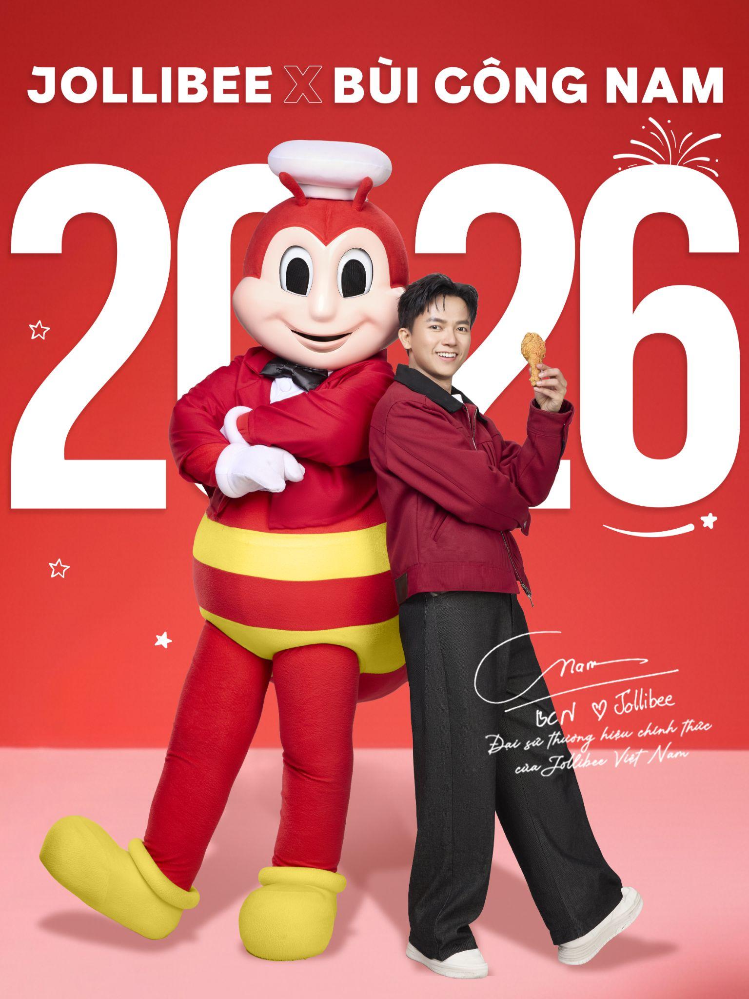 Jollibee Việt Nam chính thức công Bố Bùi Công Nam là đại sứ thương hiệu năm 2026- Ảnh 1.