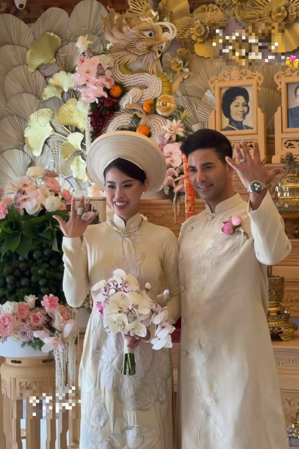 Khí chất nàng dâu hào môn Tăng Thanh Hà tại đám cưới em chồng Tiên Nguyễn - 1