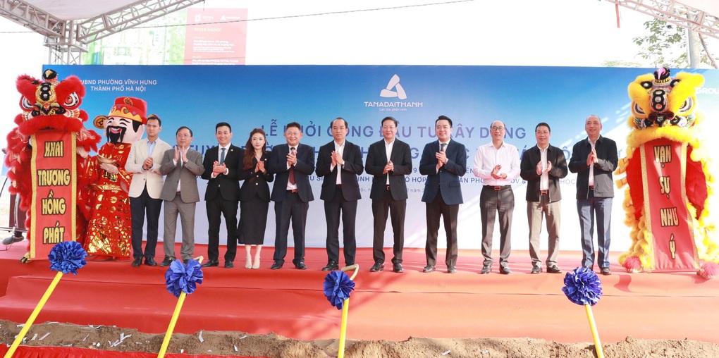 Khởi công 2 tuyến đường theo phương thức đối tác công tư tại phường Vĩnh Hưng, Hà Nội - 1