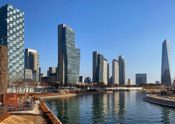 Một góc thành phố Songdo, thuộc Incheon Free Economic Zone. Ảnh: Pixabay