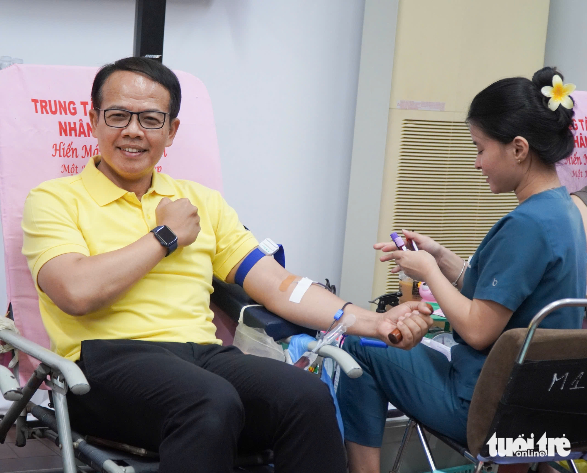 Lan tỏa 'Việc tốt từ trái tim' qua hoạt động hiến máu, đạp xe diễu hành tại TP.HCM 1 Lan tỏa 'Việc tốt từ trái tim' qua hoạt động hiến máu, đạp xe diễu hành tại TP.HCM - Ảnh 1.