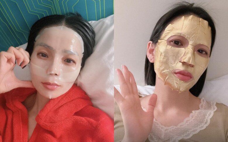 Lệ Quyên U45 da vẫn căng bóng: Chăm đắp mặt nạ hằng ngày, có bí quyết còn "hơn ngàn vạn cách thẩm mỹ trên đời" 3 Nữ hoàng phòng trà chăm chỉ đắp mặt nạ mỗi ngày.