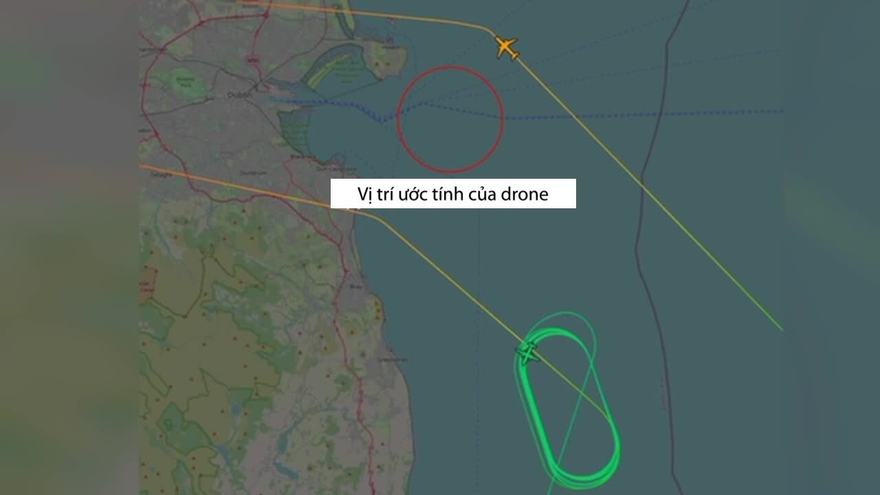 Loạt drone lạ xuất hiện gần đường bay của chuyên cơ chở ông Zelensky