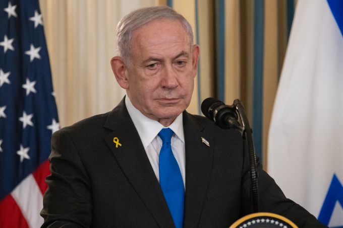 Thủ tướng Israel Benjamin Netanyahu tại cuộc họp báo ở Nhà Trắng ngày 29/9. Ảnh: AFP