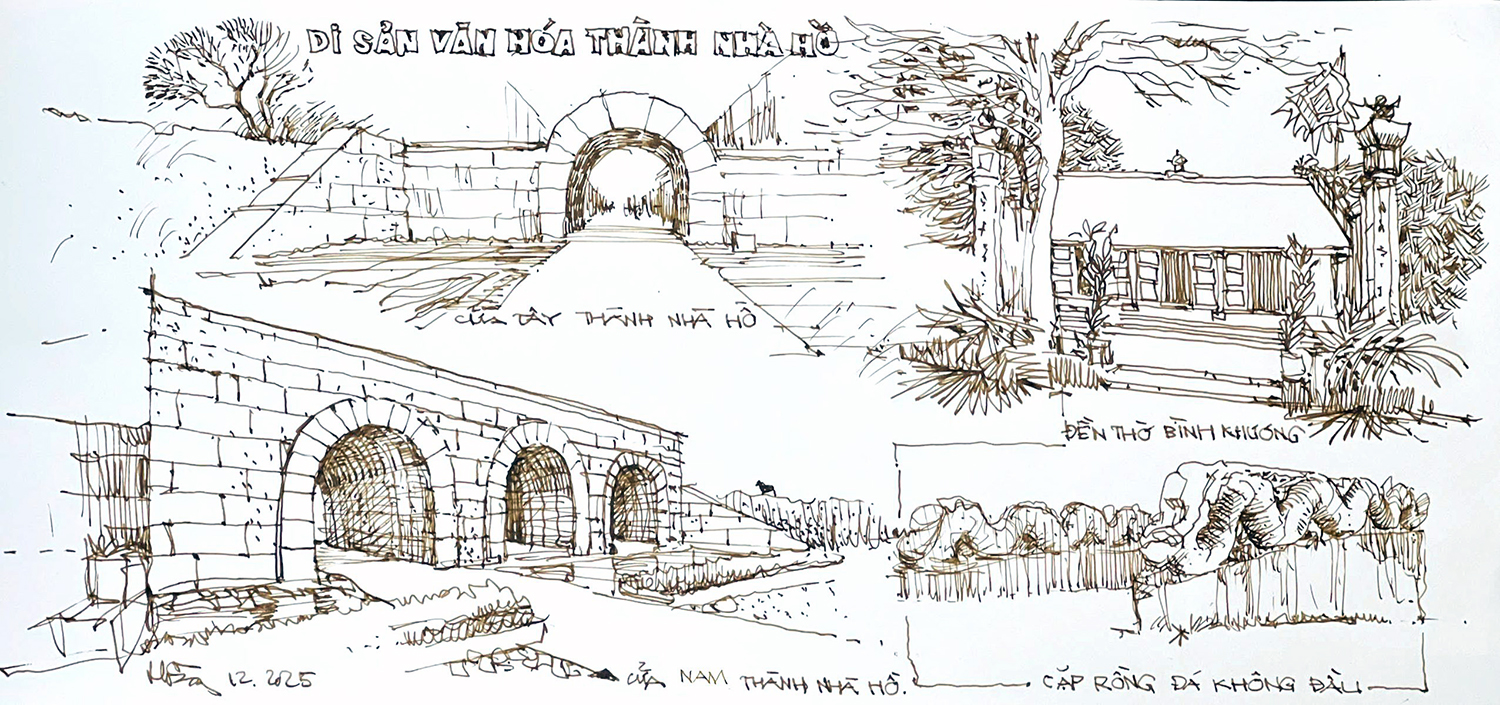 MTại sao đôi rồng đá ở Thành nhà Hồ bị cụt đầu?- Ảnh 1.