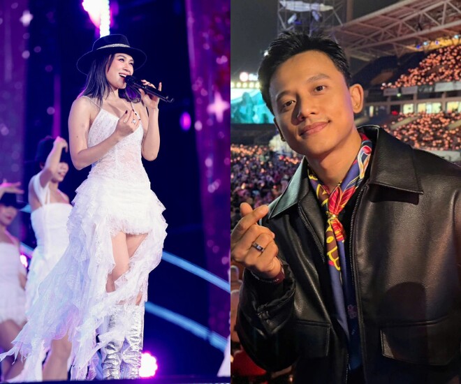 Mai Tài Phến ngồi kế bố mẹ Mỹ Tâm ở concert, suốt 8 năm đồng hành trong âm thầm 1 Mai Tài Phến đến xem concert của Mỹ Tâm tại Hà Nội.