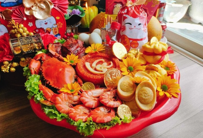 Mâm cúng và bài khấn cúng Thần Tài theo phong tục cổ truyền- Ảnh 1.