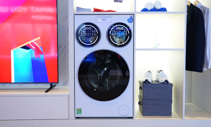 Haier MultiWash HW140-BD14697WU1. Ảnh: Bảo Lâm