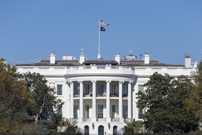 Nhà Trắng tại thủ đô Washington, Mỹ tháng 11/2024. Ảnh: AFP