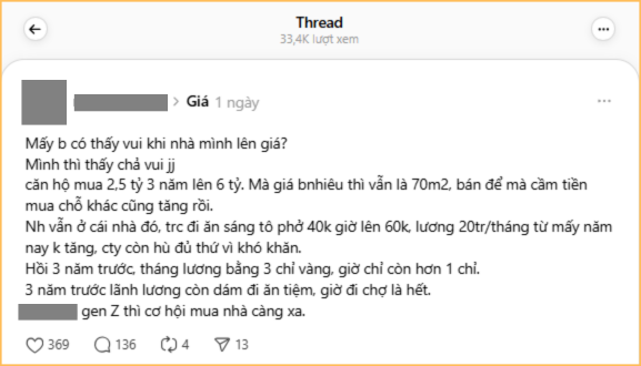 Mua chung cư 2 tỷ rưỡi, 3 năm lãi gấp đôi nhưng không cười nổi- Ảnh 1. Mua chung cư 2 tỷ rưỡi, 3 năm lãi gấp đôi nhưng không cười nổi- Ảnh 1.