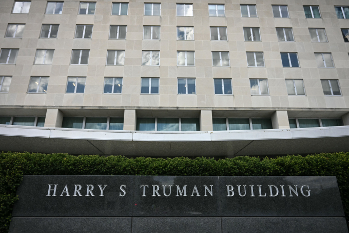 Tòa nhà Harry S Truman, trụ sở chính của Bộ Ngoại giao Mỹ, tại thủ đô Washington. Ảnh: AFP