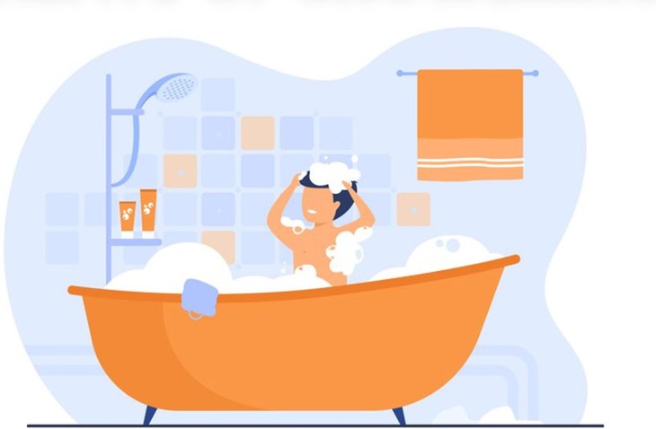 tắm vòi sen - Ảnh 1.