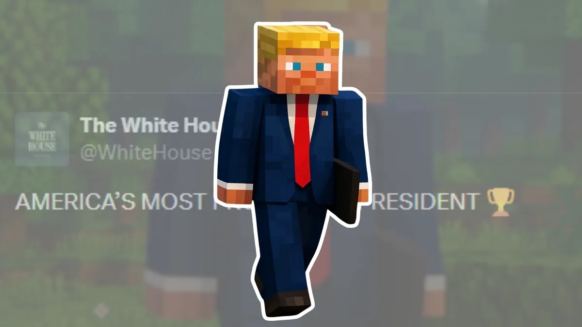 Nhà Trắng đăng tải ảnh ông Trump hóa thân thành nhân vật trong Minecraft? 1 Nhà Trắng - Ảnh 1.