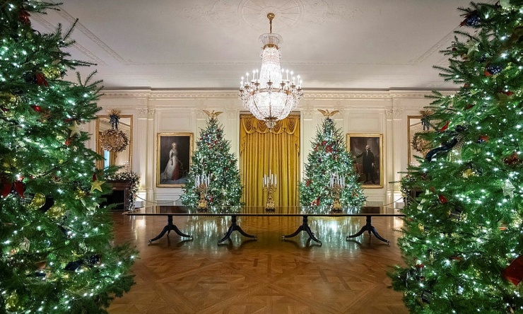 Nhà Trắng trang hoàng chủ đề Giáng sinh đón khách tham quan - 2