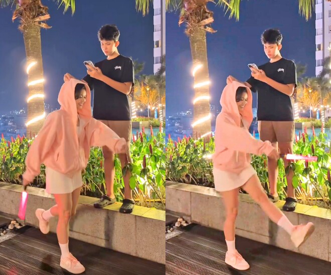 Nhận không ra con trai Trương Quỳnh Anh trong clip xuất hiện cùng mẹ: 13 tuổi cao 1m8, "lột xác" nhờ giảm cân 1 Trương Quỳnh Anh quay video bắt trend với con trai.