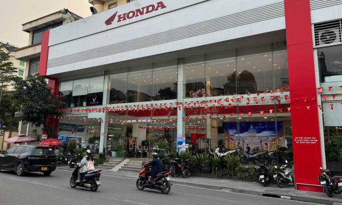 Một cửa hàng bán xe máy tại nội thành Hà Nội. Ảnh: Giang Huy