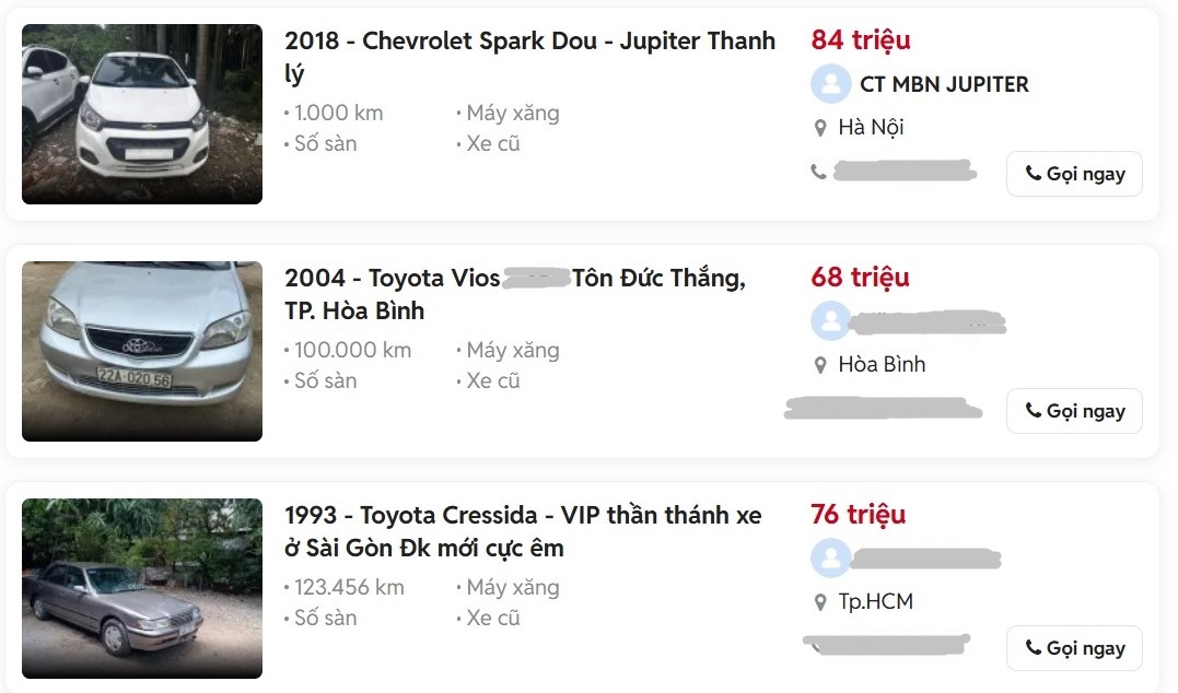 Ô tô cũ giá 'siêu rẻ': Nên mua hay không?- Ảnh 1. Ô tô cũ giá 'siêu rẻ': Nên mua hay không?- Ảnh 1.