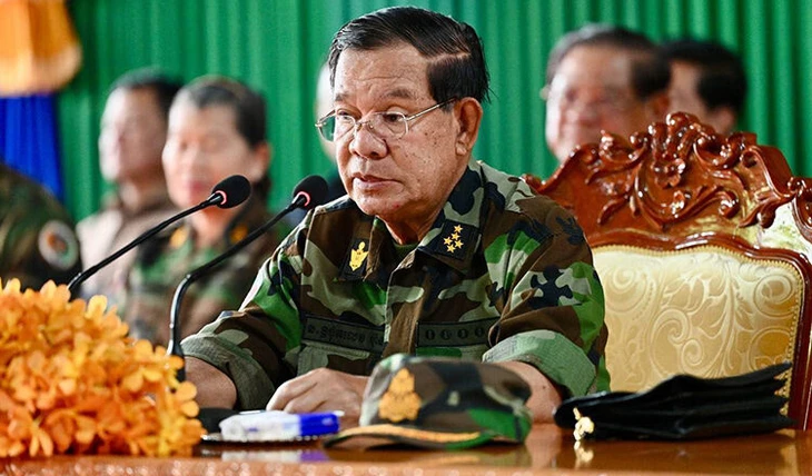 Ông Hun Sen bình luận thông tin Campuchia dùng lính đánh thuê nước ngoài - Ảnh 1. Hun Sen - Ảnh 1.