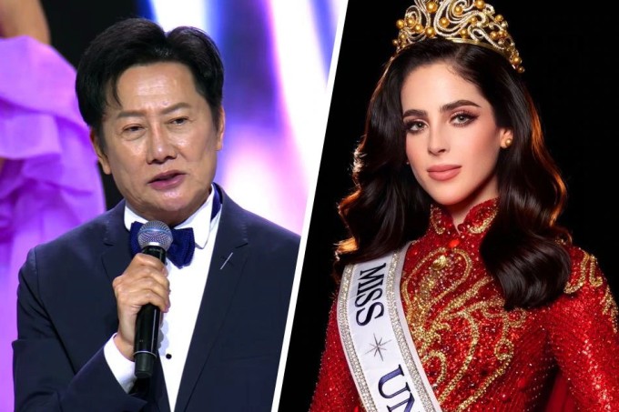 Ông Nawat và tân Miss Universe, Fátima Bosch.