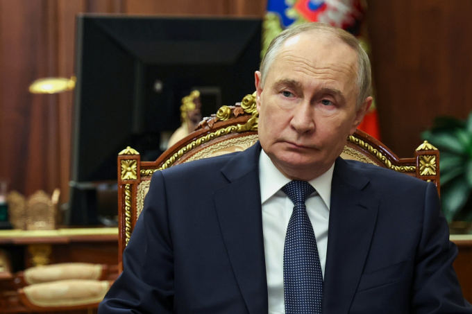 Tổng thống Nga Vladimir Putin tại Điện Kremlin, Moskva ngày 15/12. Ảnh: AP